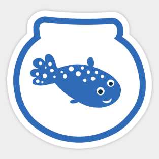 Friendly little fish Sticker